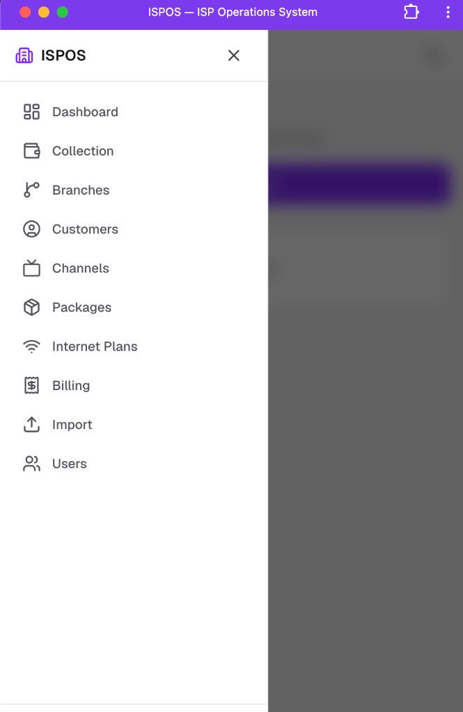 ISPOS cable and ISP operations billing SaaS